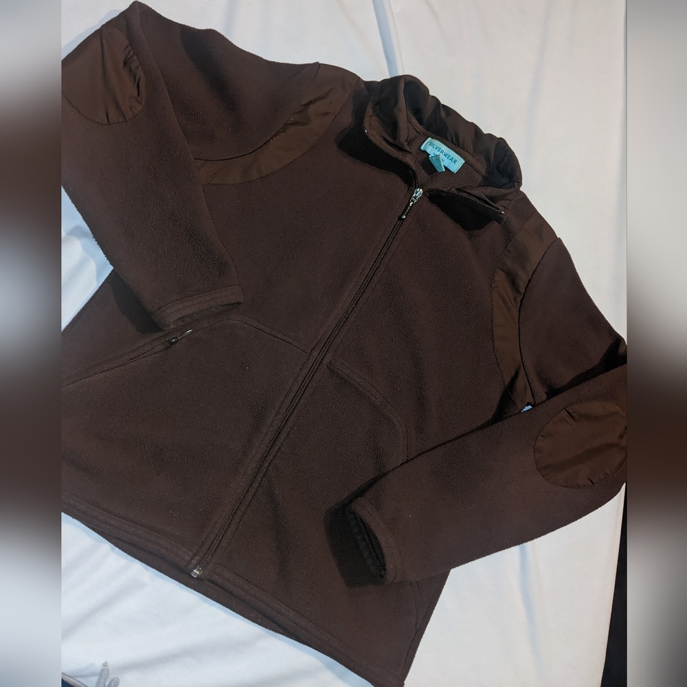 Brown fleece jacket